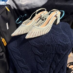 JustFab Mint Green Slingback Heels